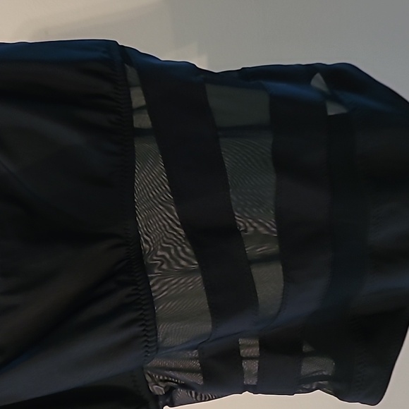 Shade & Shore women's black & sheer swimsuit size Large - Picture 3 of 7